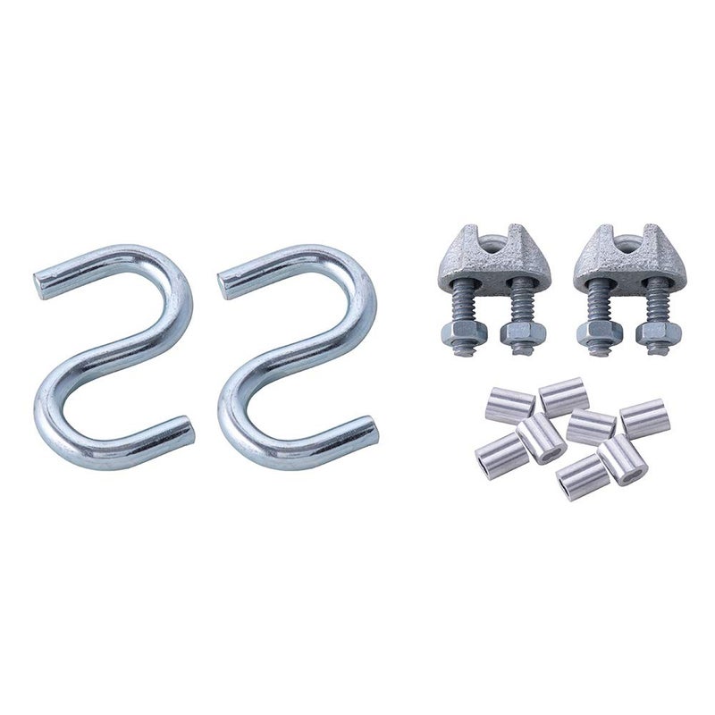 HOME MASTER HARDWARE Cable and Pulley Replacement Kit - 4pcs 3" Heavy Duty Pulleys,2pcs Galvanized Aircraft Cables - 3/32 Diameter 12 Fasteners for Overhead Sectional Garage Doors - Image 4